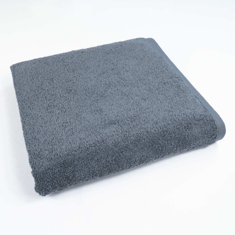 Рушник махровий банний GM Textile 70х140см 400г/м2 (Сірий)